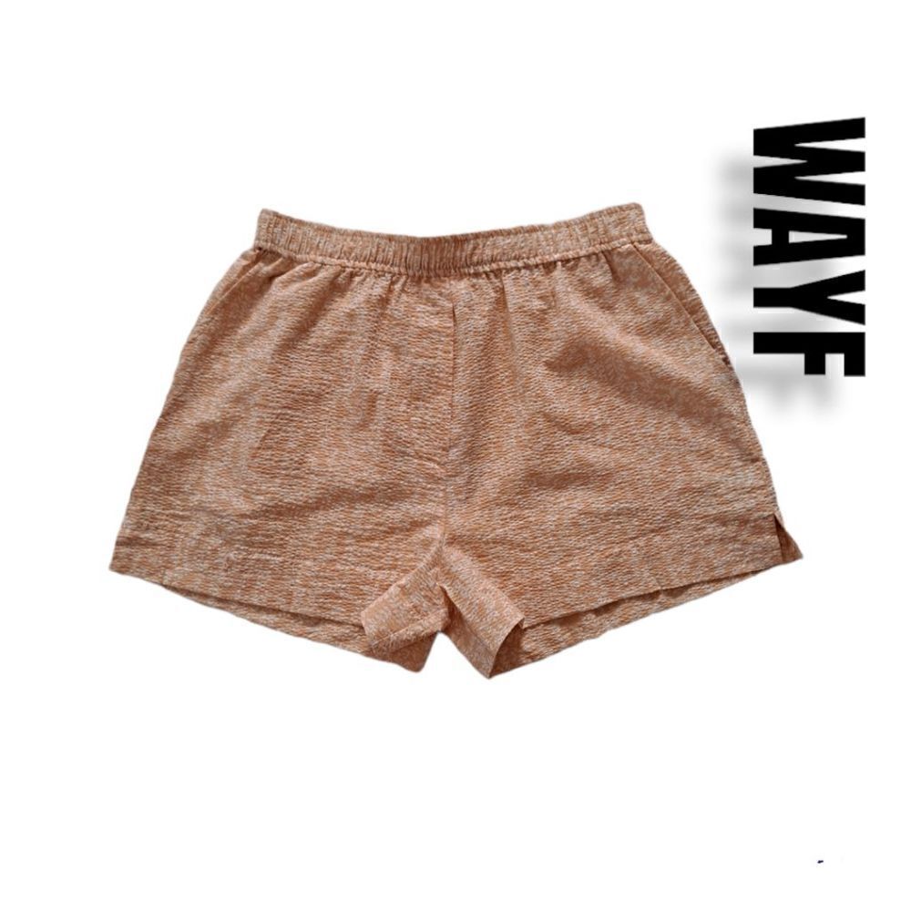 WAYF Naima Shorts Peach Vines Various